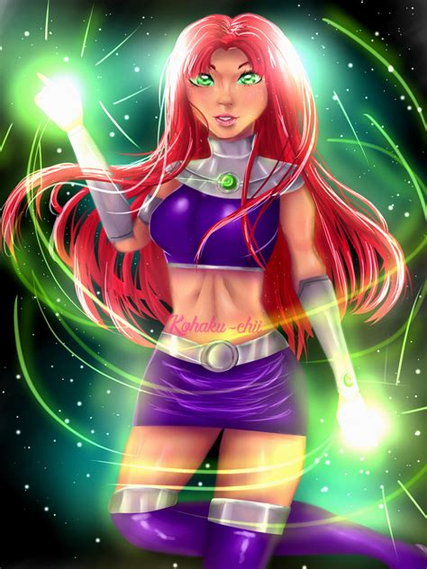 star fire sexy|10 Fan Art Pics Of Starfire That Make Us Want To Watch Teen。